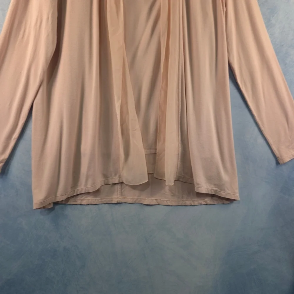 Lauren Ralph Lauren Womens Blush Pink‎ Cardigan and Tank Top Twin Set Size L